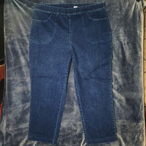 Croft & Barrow Ladie's stretch jeans, elastic waist, X-Large, 38" waist /NWOT